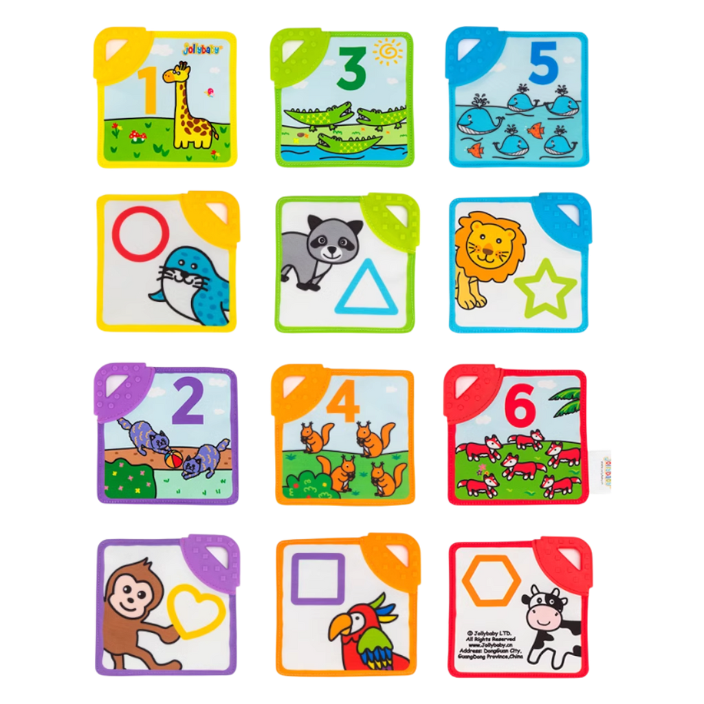 Jollybaby Phased Development Sensory Cloth Book (with Teether & Crinkle Pages) - Shopeak Canada - Curated, high-end Nintendo Switch gadgets and luxurious cat products for discerning customers