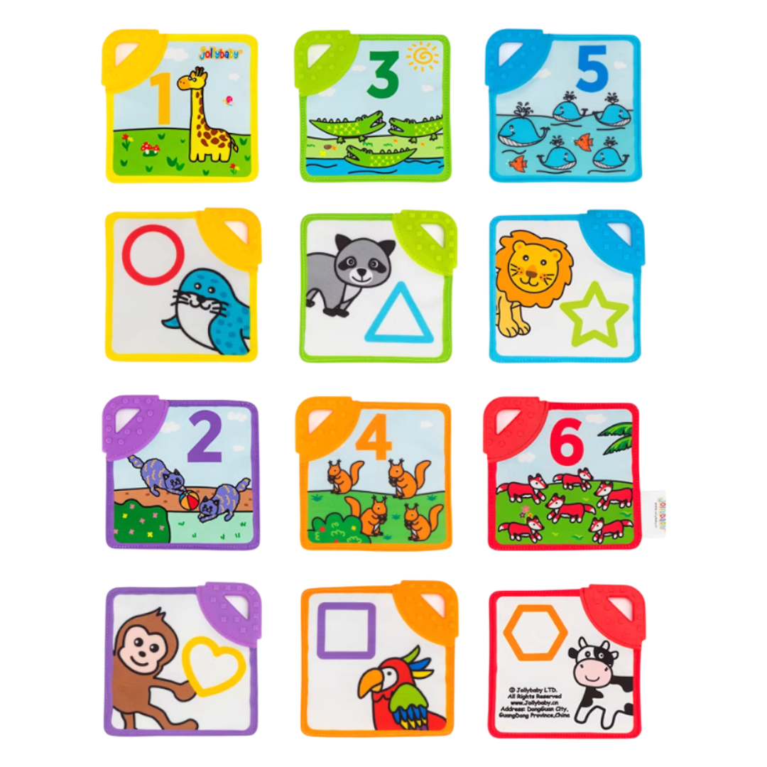 Jollybaby Phased Development Sensory Cloth Book (with Teether & Crinkle Pages) - Shopeak Canada - Curated, high-end Nintendo Switch gadgets and luxurious cat products for discerning customers