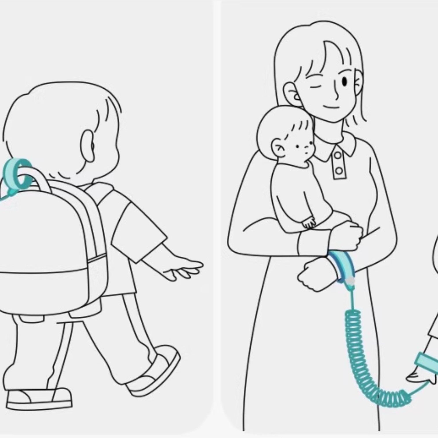 KUB Upgraded Dual-Release Anti-Lost Safety Leash for Kids (with Key Lock & Night Reflective Strap) - Shopeak Canada - Curated, high-end Nintendo Switch gadgets and luxurious cat products for discerning customers
