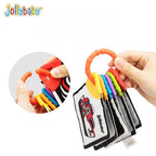 Jollybaby Phased Development Sensory Cloth Book (with Teether & Crinkle Pages) - Shopeak Canada - Curated, high-end Nintendo Switch gadgets and luxurious cat products for discerning customers