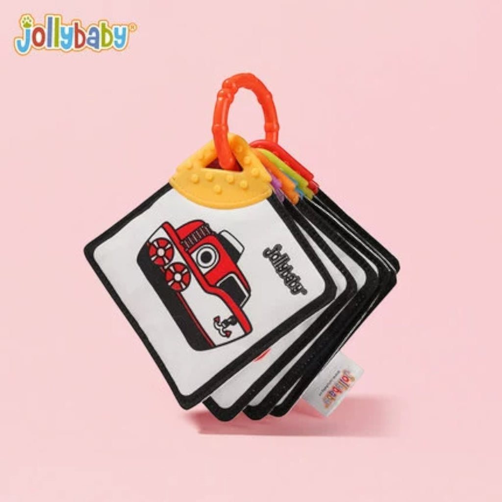 Jollybaby Phased Development Sensory Cloth Book (with Teether & Crinkle Pages) - Shopeak Canada - Curated, high-end Nintendo Switch gadgets and luxurious cat products for discerning customers