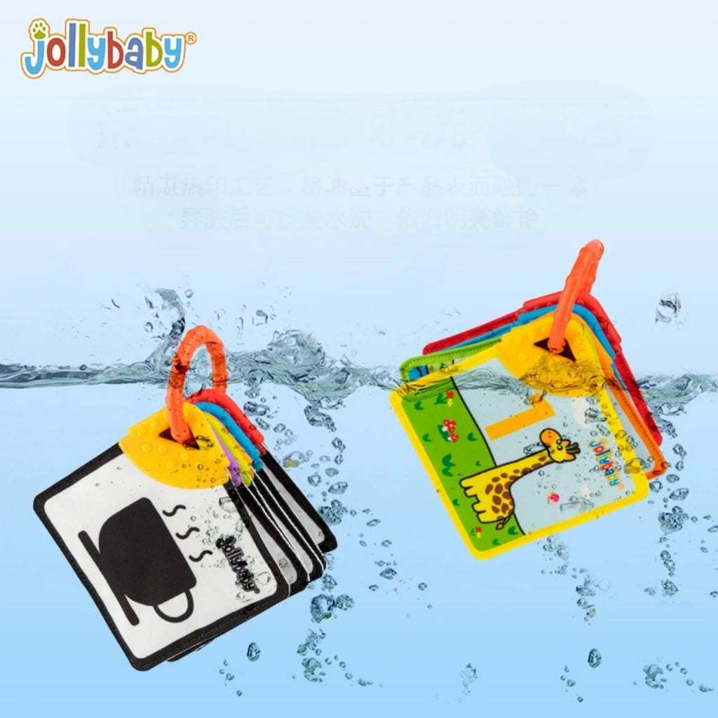 Jollybaby Phased Development Sensory Cloth Book (with Teether & Crinkle Pages) - Shopeak Canada - Curated, high-end Nintendo Switch gadgets and luxurious cat products for discerning customers