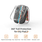 Transparent Magnetic Snap-On Storage Case for Switch 2 Joy‑Cons - cabestdeal