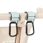 Universal Heavy-Duty Aluminum Stroller & E-Bike Hook with Leather Strap - Shopeak Canada - Curated, high-end Nintendo Switch gadgets and luxurious cat products for discerning customers