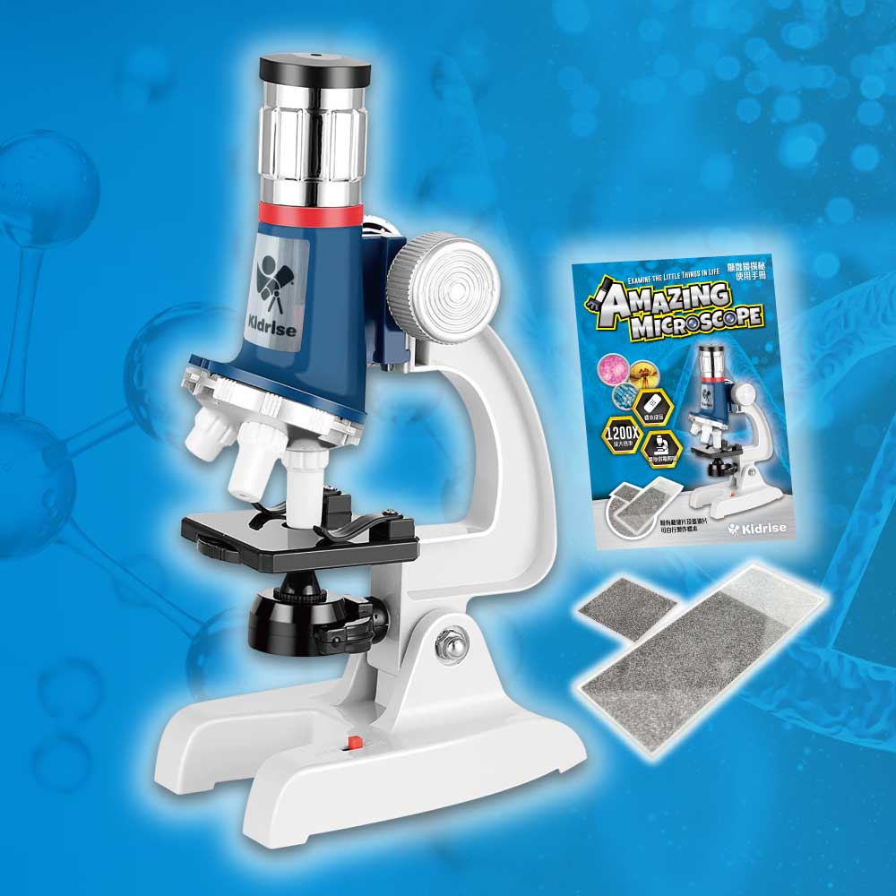 Kidrise STEAM Science Experiment Amazing Microscope for Kids (with Specimens, Slides, Cover Slips, & Exploration Manual) - Shopeak Canada - Curated, high-end Nintendo Switch gadgets and luxurious cat products for discerning customers