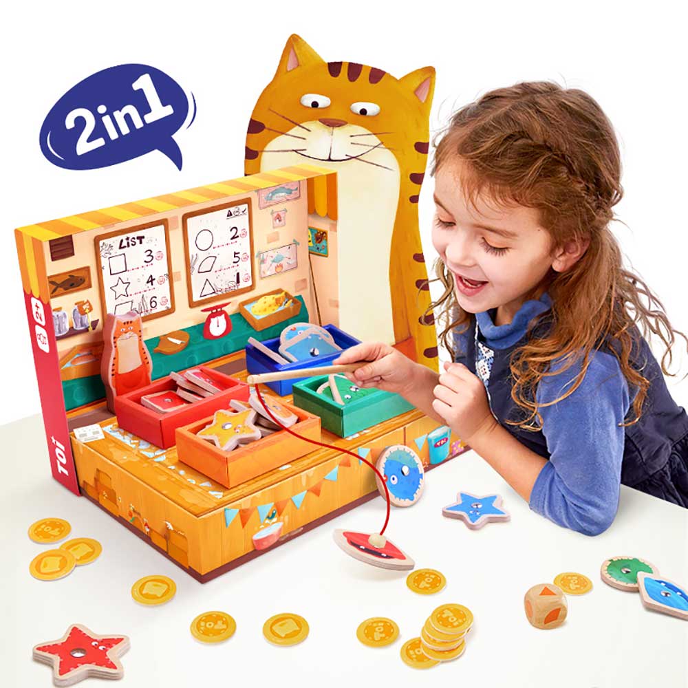 TOI Frank's Fish Shop STEM Construction & Role-Play Set with Kid-Safe Power Drill - Shopeak Canada - Curated, high-end Nintendo Switch gadgets and luxurious cat products for discerning customers