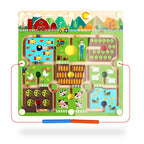 Goryeo Baby Montessori Animal Farm Magnetic Bead Maze - Shopeak Canada - Curated, high-end Nintendo Switch gadgets and luxurious cat products for discerning customers