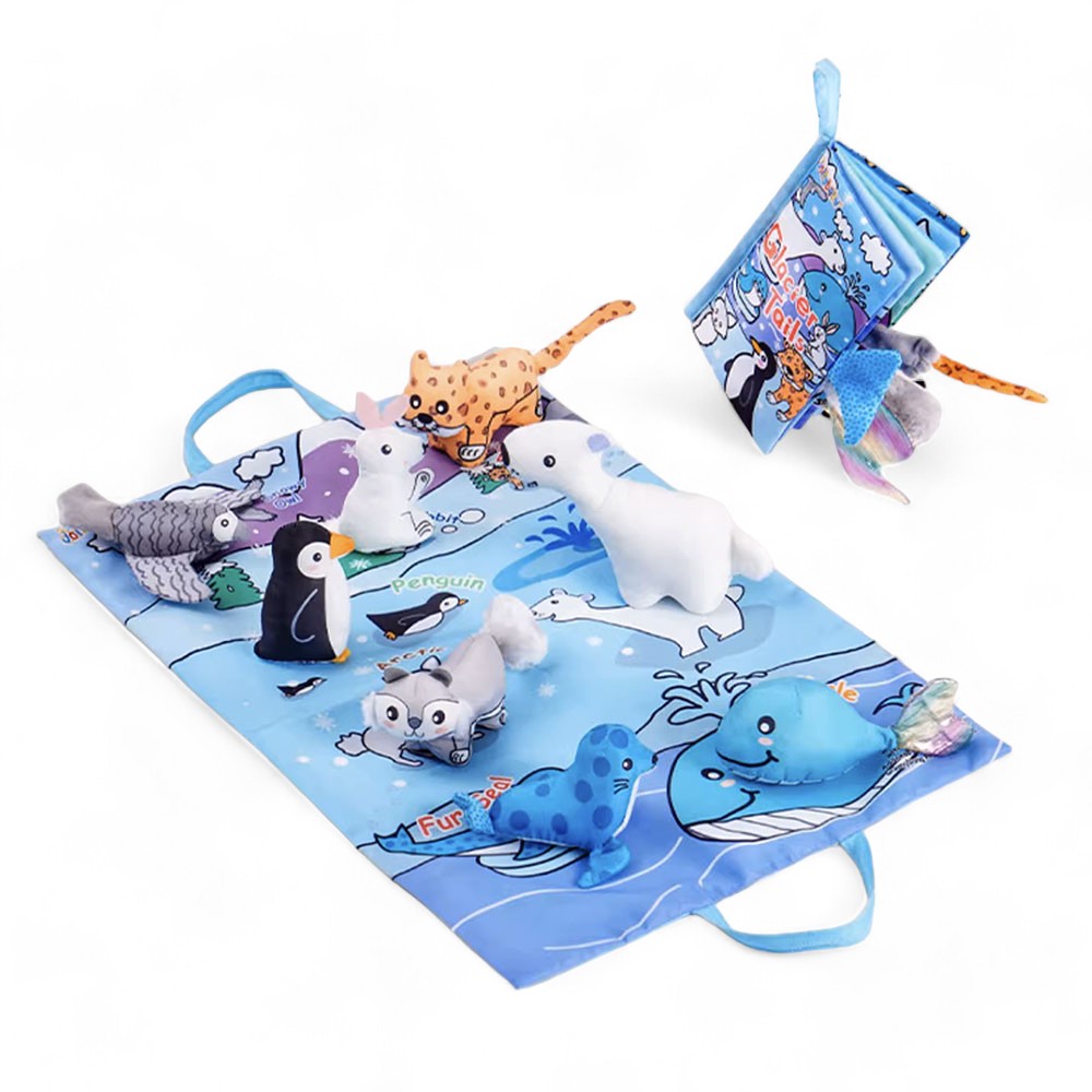 Jollybaby Portable Tummy Time Play Mat Sensory Book - Shopeak Canada - Curated, high-end Nintendo Switch gadgets and luxurious cat products for discerning customers