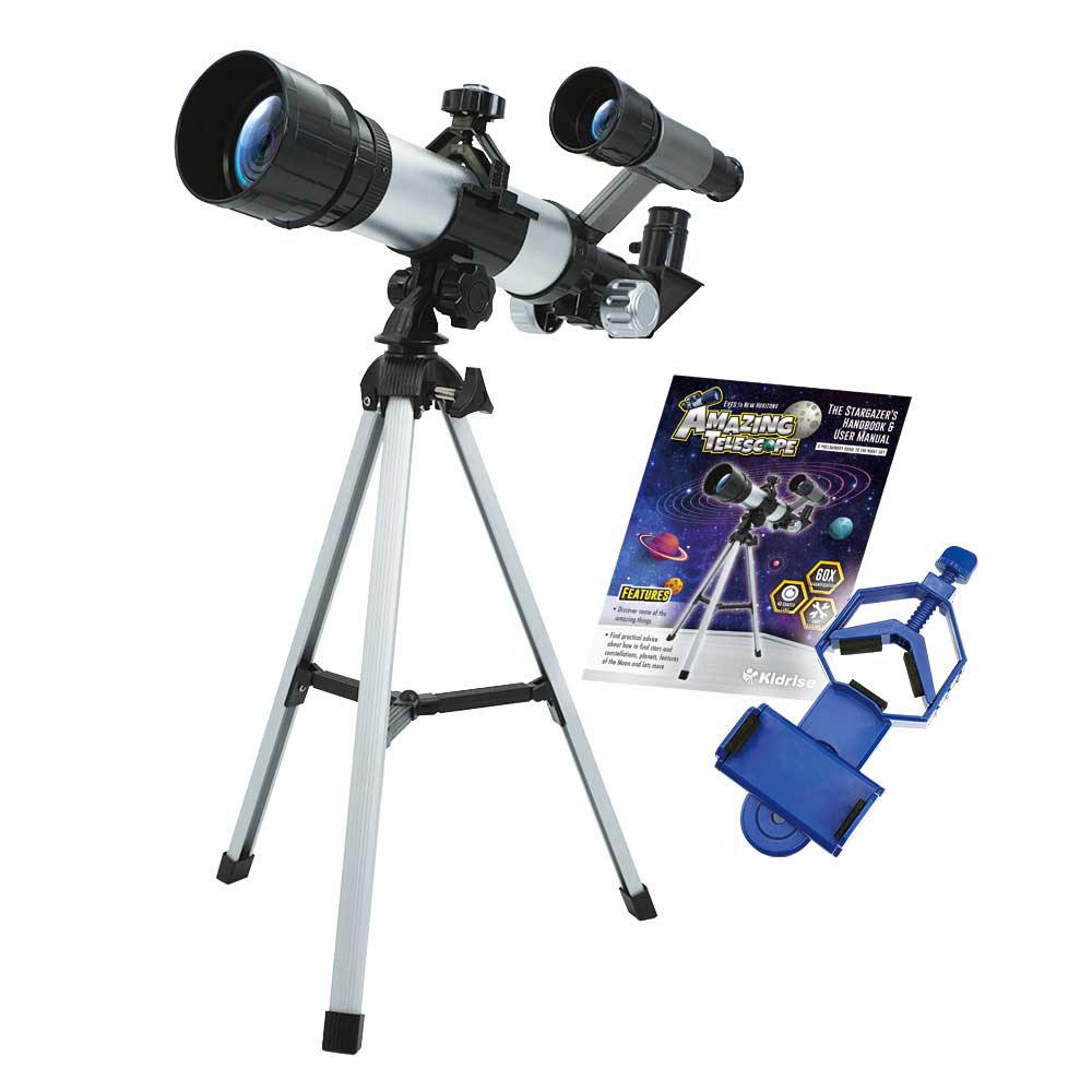 Kidrise STEAM Science Amazing Telescope for Kids (with Smartphone Holder & Stargazing Guide) - Shopeak Canada - Curated, high-end Nintendo Switch gadgets and luxurious cat products for discerning customers