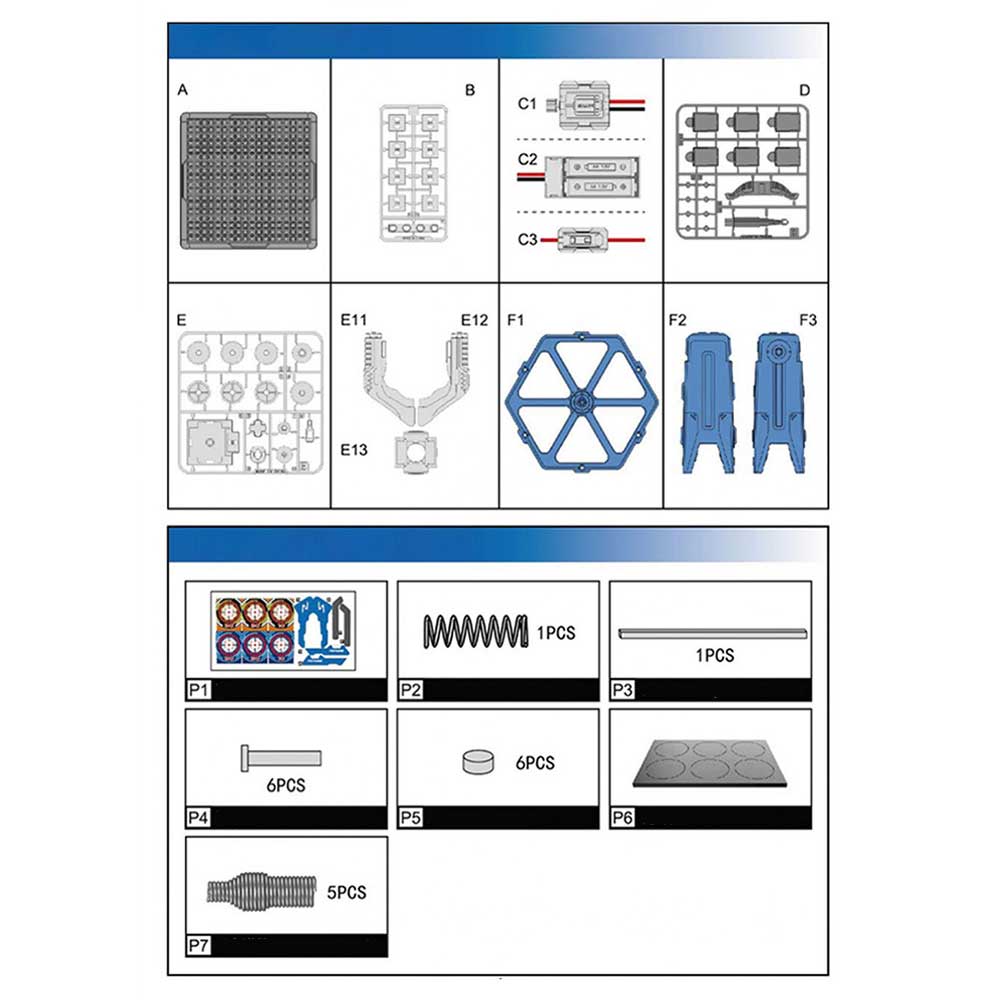 Byjarda Circuits & Machinery: DIY Rotating Target STEM Kit (67-Piece) - Shopeak Canada - Curated, high-end Nintendo Switch gadgets and luxurious cat products for discerning customers