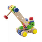 Viga 48-Piece Wooden STEM Construction Building Set with Tools & Storage Box - Shopeak Canada - Curated, high-end Nintendo Switch gadgets and luxurious cat products for discerning customers